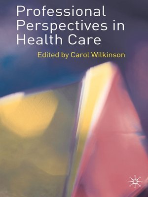 cover image of Professional Perspectives in Health Care